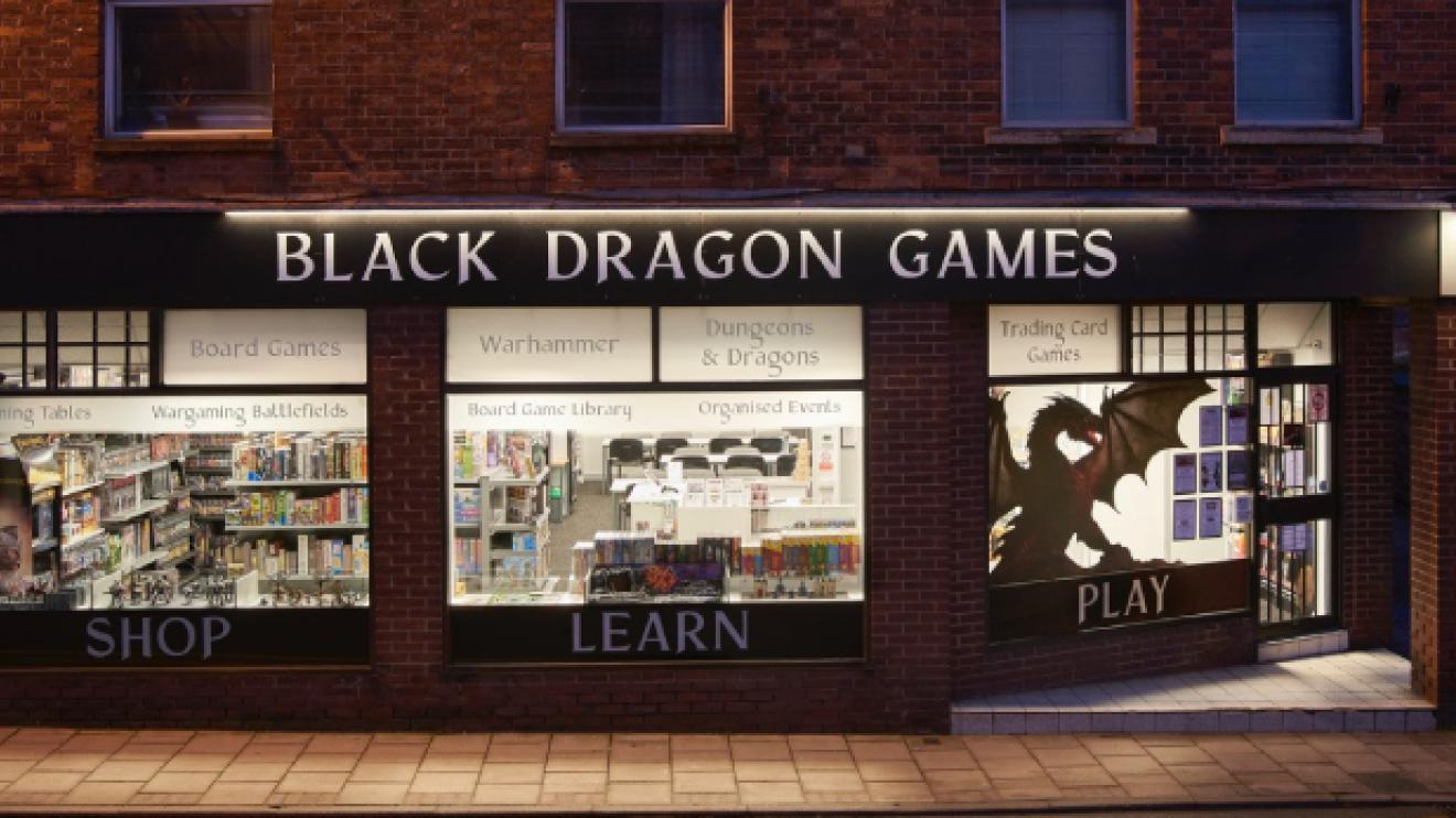 Outside view of Black Dragon Games
