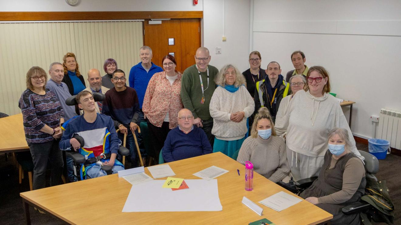 Leicestershire County Council's engagement team smile together 