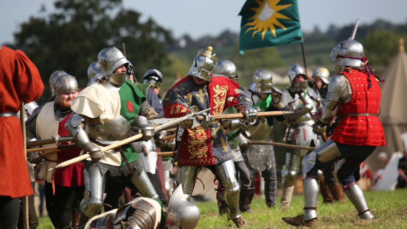 Re-enactors at the 2019 Bosworth Medieval Festival
