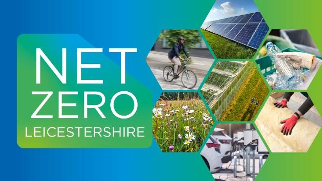 Net Zero Leicestershire branding picture