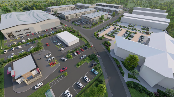 Airfield Business Park CGI image