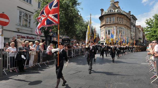 Armed Forces parade in Leicester