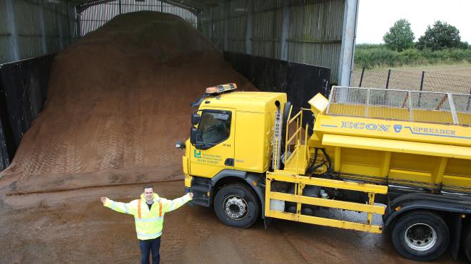 The Nailstone Depot received its first delivery of grit