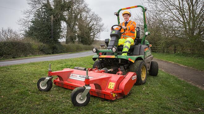 The county council's annual grass-cutting programme started in April 